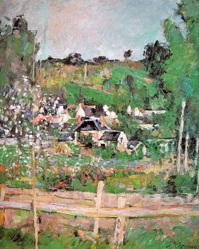 Paul Cezanne : View of Auvers-sur-Oise (The Fence)